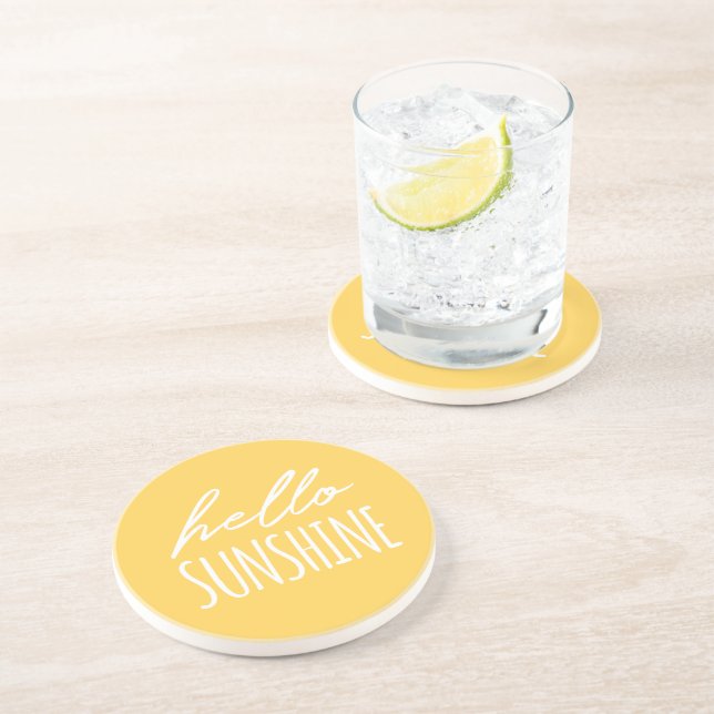 Posavasos Hello Sunshine Yellow Coaster (Lado)