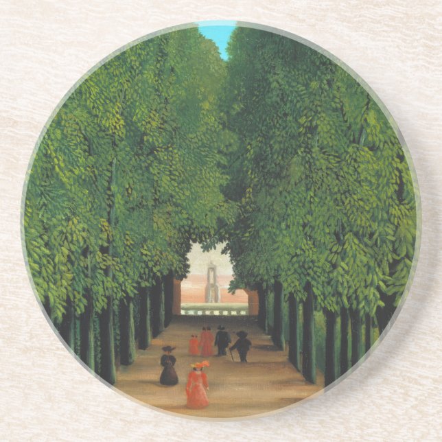 Posavasos Henri Rousseau, Avenida en el Parque de Saint Clou (Frente)