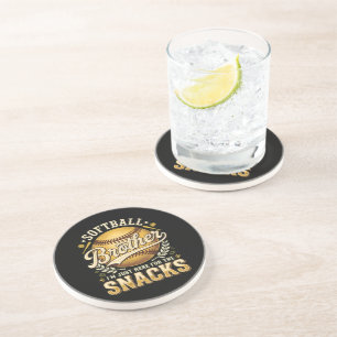 Posavasos Hermano de Sóftbol Divertido Snacks Deportes