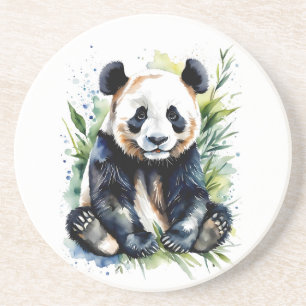 Posavasos Hermosa acuarela Panda Bear