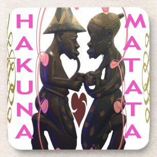 Posavasos Hermosa e impresionante pareja africana: Un arte r