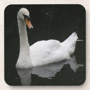 Posavasos Hermosa espuma de corcho de cisne blanco