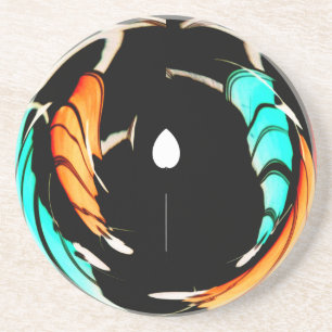 Posavasos Hermosa imagen de arte en estilo africano