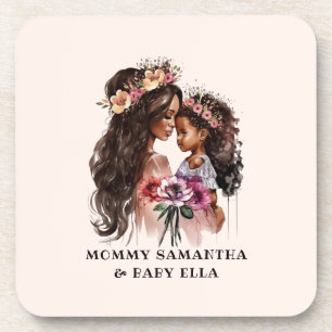 Posavasos Hermosa mamá negra y hija