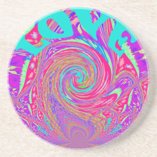 Posavasos Hermosa maravilla Amor Remolino Texto Arte Imprimi