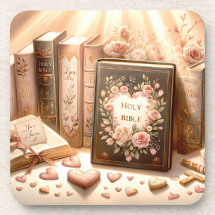 Posavasos Hermosa Santa Biblia Cristiana