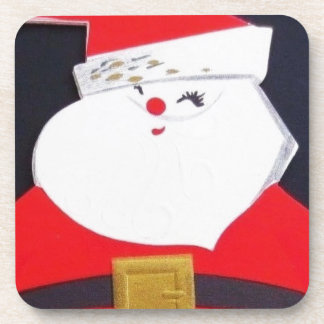 Posavasos Hermosa Santa Navidad de época