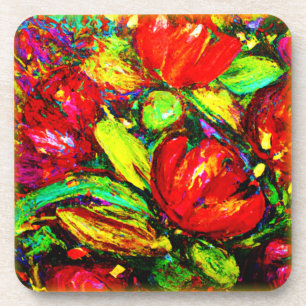Posavasos "Hermosas flores" Arte Cuto. Comprar ahora