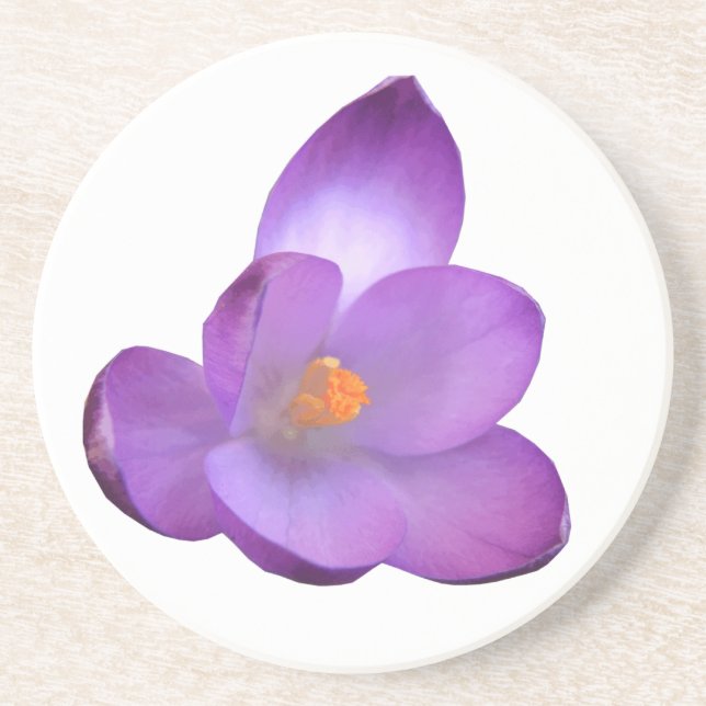 Posavasos Hermosas Flores Crocus (Frente)