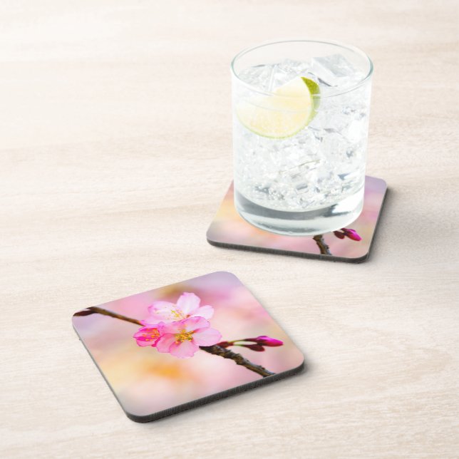 Posavasos Hermosas flores de cerezo de Sakura (Lado Derecho)