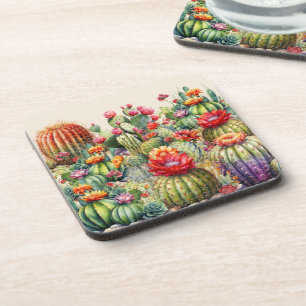 Posavasos Hermoso Cacti florido