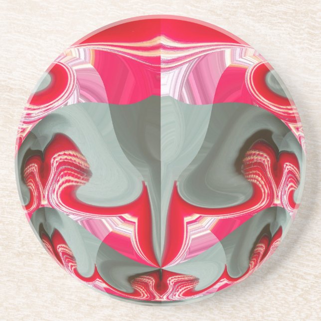 Posavasos hermoso diseño de ART por motivos geométricos de c (Frente)