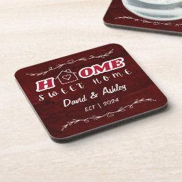 Posavasos Hermoso hogar de elegantes nombres de dos Personal