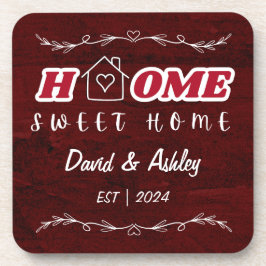 Posavasos Hermoso hogar de elegantes nombres de dos Personal
