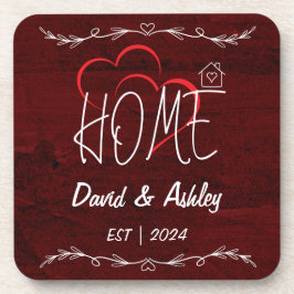 Posavasos Hermoso hogar de elegantes nombres de dos Personal