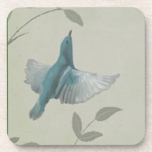 Posavasos Hermoso pájaro azul