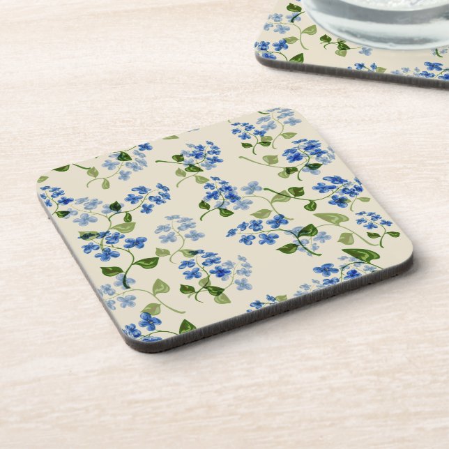 Posavasos Hermoso patrón floral sin costura (Lado Izquierdo)