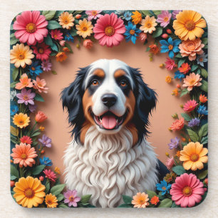 Posavasos Hermoso retrato de perro