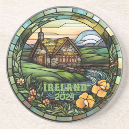 Posavasos Hermoso Souvenir de Irlanda Verde