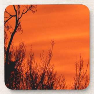 Posavasos Hermoso Sunrise Naranja en Kansas