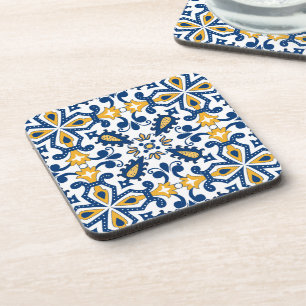 Posavasos 💙 💛 Hermosos Azulejos azules y amarillos,  