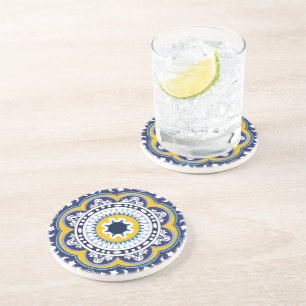 Posavasos 💙 💛 Hermosos Azulejos mediterráneos de época