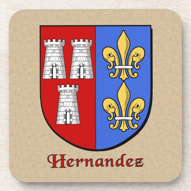 Posavasos Hernandez Family Shield (Frente)
