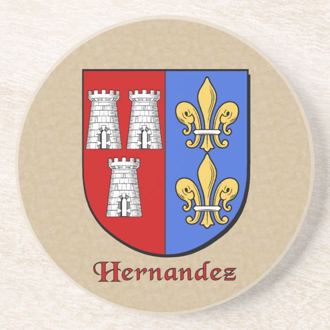 Posavasos Hernandez Heraldic Shield (Frente)
