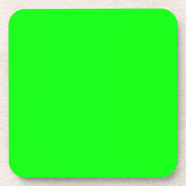 Posavasos Hex verde neón 00FF00 (Frente)