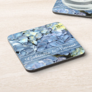Posavasos Hidrangea Azul Boda floral
