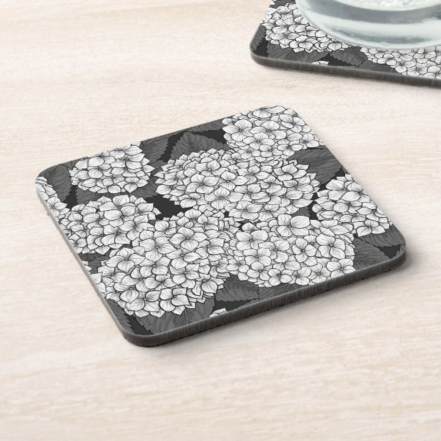Posavasos Hidrangea blanca (Lado Izquierdo)