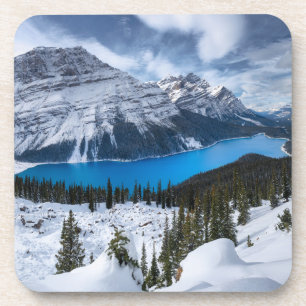 Posavasos Hielo y nieve Lago Peyto, Rockies Canadienses