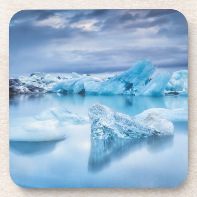 Posavasos Hielo y nieve | Laguna Jokulsarlon, Islandia (Frente)