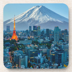 Posavasos Hielo y nieve   Línea Skyline Mt. Fuji y Tokio