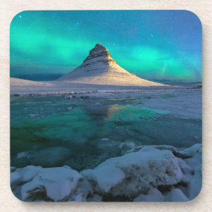 Posavasos Hielo y nieve   Montaña Kirkjufall, Islandia