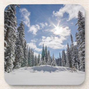Posavasos Hielo y nieve   Sunrise Winter Snow Alberta, Canad