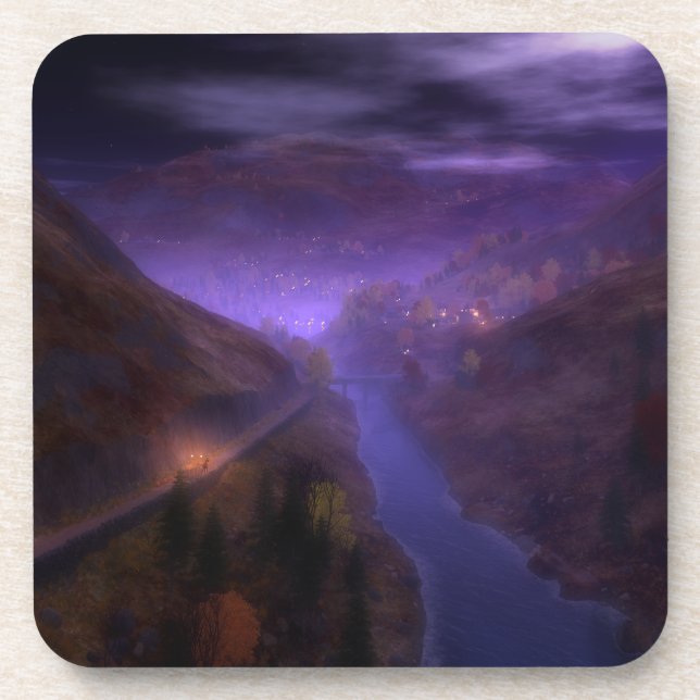 Posavasos Highland Home Lights Cork Coasters (Frente)