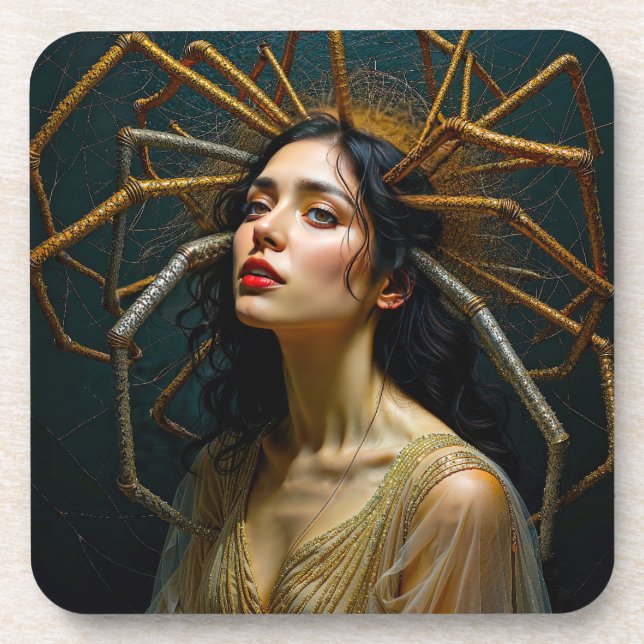 Posavasos Hilos de la transformación de Aracne transgresiva (Frente)