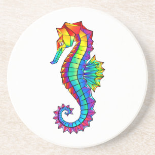 Posavasos Hipoahoría marino poligonal arcoiris