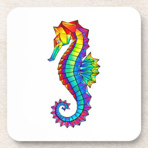 Posavasos Hipoahoría marino poligonal arcoiris