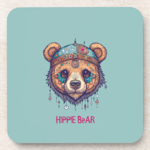 Posavasos Hippie Bear I