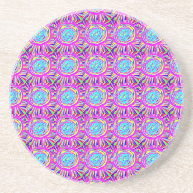 Posavasos Hippie Retro chill out absract art (Frente)