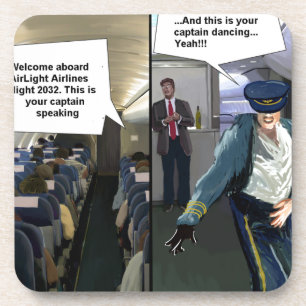 Posavasos Hipster Pilot Funny