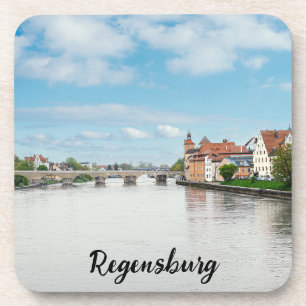 Posavasos Histórico casco antiguo de Regensburg, Alemania