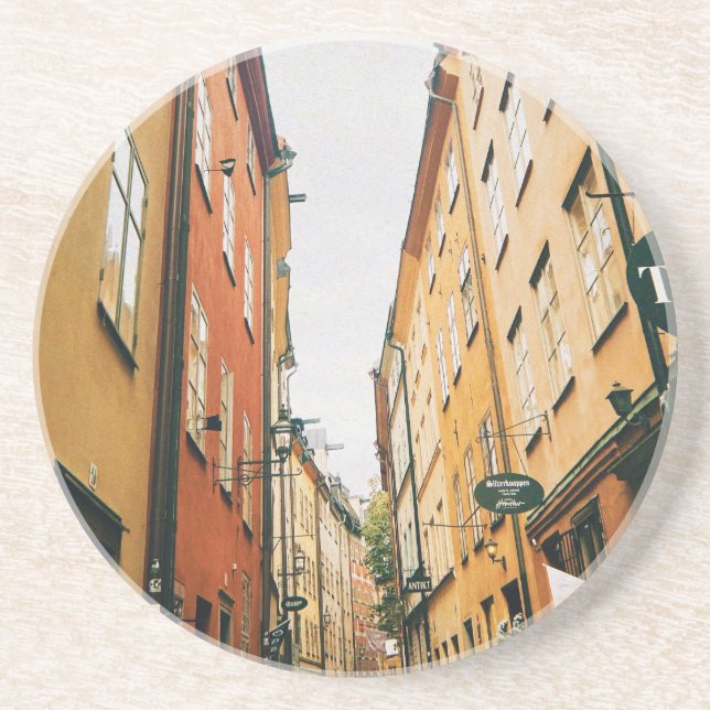Posavasos Histórico Gamla Stan, casco antiguo de Estocolmo (Frente)