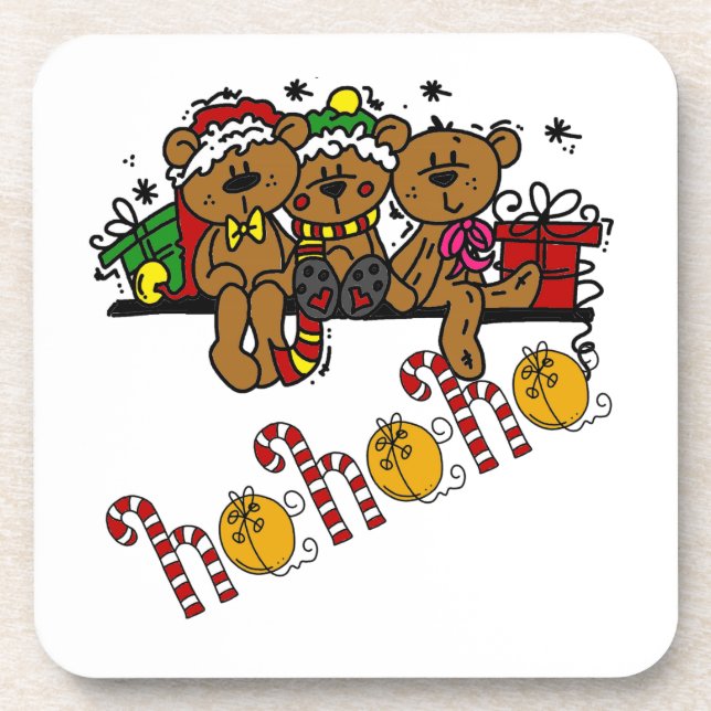 Posavasos Ho Ho Ho Ho Teddy Bears (Frente)
