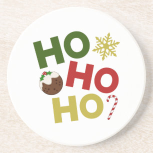 Posavasos HO HO + Navidades Pudding, Candy, Snowflake
