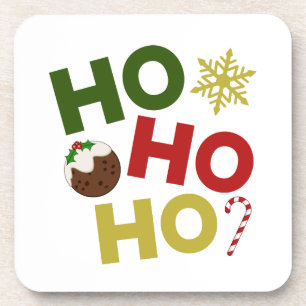 Posavasos HO HO + Navidades Pudding, Candy, Snowflake