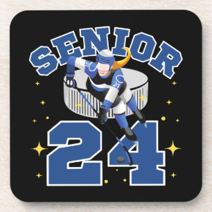 Posavasos Hockey sobre hielo divertido senior 2024