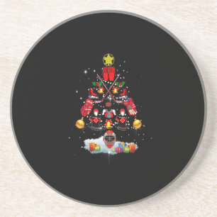 Posavasos Hockey sobre hielo Ornamento de Navidad Árbol dive